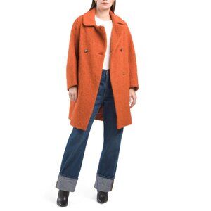 ICONS BY CINZIA ROCCA paprika Made In Italy Three-quarter Coat